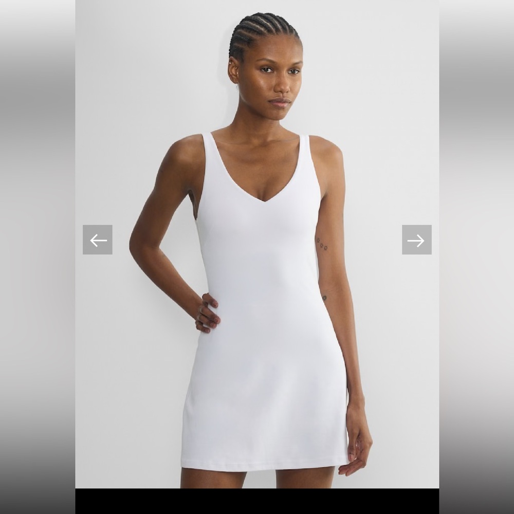 Aritzia Golden Butter Overhead V-neck Sports Dress